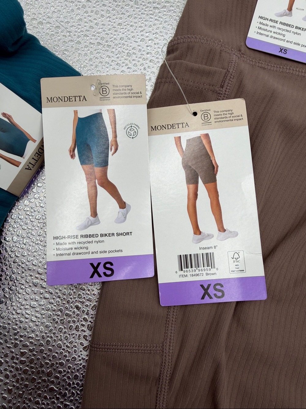 Modetta The Active Ribbed Bike Short-2pack-XS - Picture 15 of 15